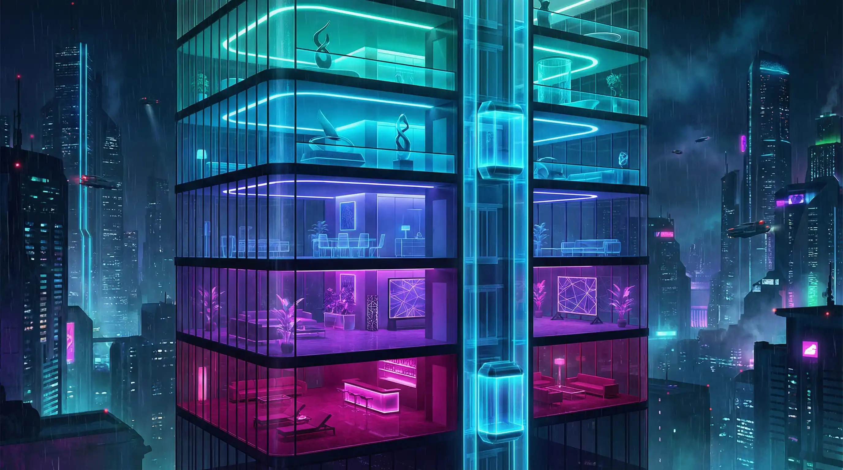 飞驰娱乐 忍者摩天楼VIP层级剖面图